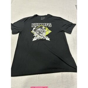 Fox Racing Men's Black Short Sleeve Tshirt XL 74 Born In CA Skull Graphic. SKU53